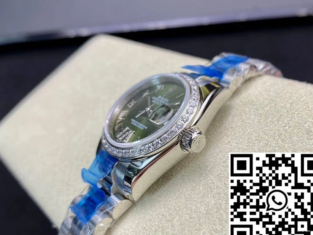 Datejust Green Dial Factory Rolex 28MM BP Diamond-set 0519